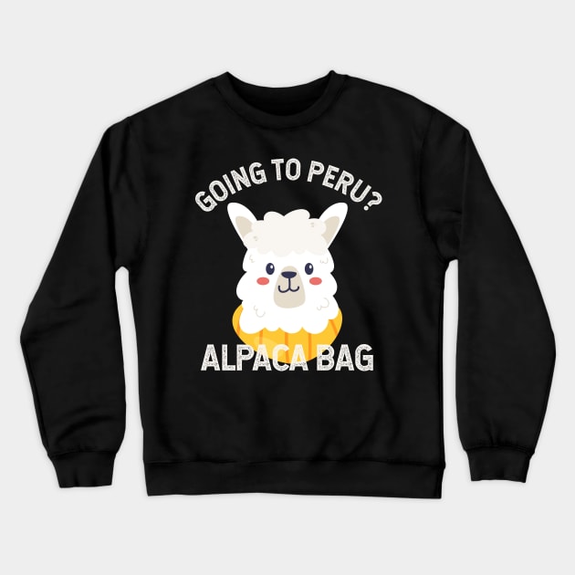 Going to Peru? Alpaca bag Crewneck Sweatshirt by verde